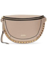 Isabel Marant - Logo Printed Zipped Belt Bag - Lyst