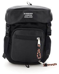 Burberry Leo One Shoulder Backpack - Black