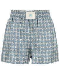 Amiri - Printed Silk Shorts - Lyst