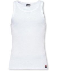 DIESEL 'umtk-johnny-r' Sleeveless T-shirt - White