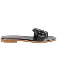 Tod's - Woven Square-toe Sandals - Lyst