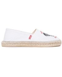 KENZO - Embroidered Espadrilles - Lyst