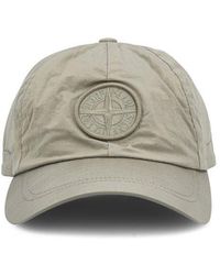 Stone Island - Logo Embroidered Baseball Cap - Lyst