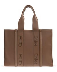 Chloé - Woody Large Leather Tote - Lyst