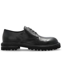 Giorgio Armani - Logo Embossed Lace-Up Shoes - Lyst