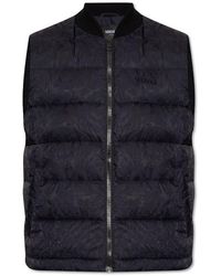 Versace - Barocco Pattern Zip-Up Gilet - Lyst