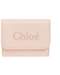 Chloé - Leather Wallet With Logo - Lyst