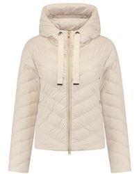 Woolrich - Chevron Quilted Hooded Jacket - Lyst