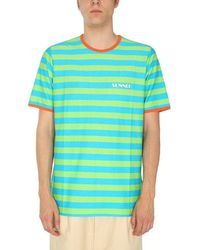 Sunnei - Striped Crewneck T-shirt - Lyst