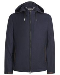 ZEGNA - 12Milmil12 Wool Padded Hooded Blouson - Lyst