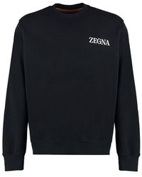 Zegna - Cotton Crew-neck Sweatshirt - Lyst