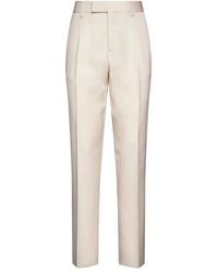 Lardini - Straight Hem Tailored Trousers - Lyst