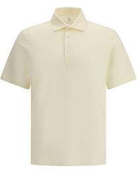Brunello Cucinelli - Monochrome Polo Shirt - Lyst