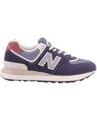 New Balance - 574 Side Logo Patch Sneakers - Lyst