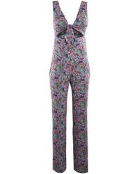 Chiara Ferragni Synthetic Floral Patterned Jumpsuit Womens Clothing Jumpsuits and rompers Full-length jumpsuits and rompers 