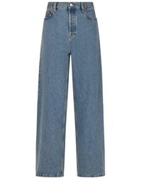 Gucci - Tight Fit Baggy Denim Pants - Lyst