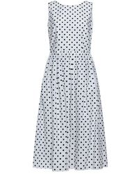 Dolce & Gabbana - Polka-dot Printed Calf-length Circle Dress - Lyst