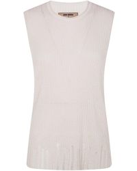 Uma Wang - Sleeveless Ribbed-Knit Tank Top - Lyst