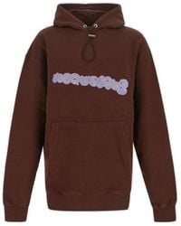 Jacquemus - Spirale Embroidered French Cotton-terry Hoodie - Lyst