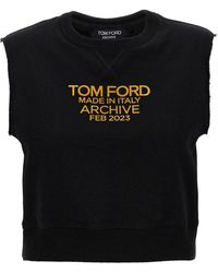 Tom Ford - Logo Print Top Tops - Lyst