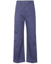Polo Ralph Lauren - High-waist Cropped Flared Trousers - Lyst