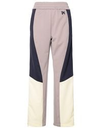 Palm Angels - Logo Embroidered Colour-blocked Track Pants - Lyst