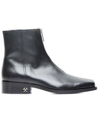 GmbH - Adem Square-Toe Ankle Boots - Lyst