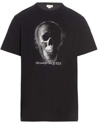 Alexander McQueen - Graphic Printed Crewneck T-shirt - Lyst