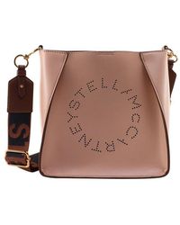 Stella McCartney Logo Detailed Shoulder Bag - Pink