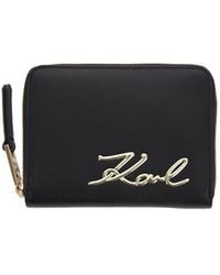 Karl Lagerfeld - K/signature Medium Zipped Wallet - Lyst