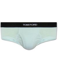 Tom Ford - Logo Embroidered Briefs - Lyst