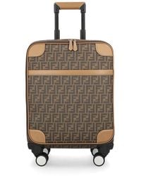 Fendi - Ff Motif Zipped Suitcase - Lyst