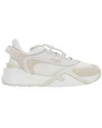 Fendi - Flow Lace-Up Sneakers - Lyst