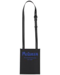 Alexander McQueen - Smartphone Bag With Graffiti Logo - Lyst