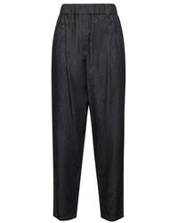 Brunello Cucinelli - Denim Five-Pocket Trousers - Lyst