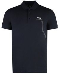 BOSS - Cotton Polo Shirt - Lyst