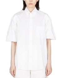 MM6 by Maison Martin Margiela - Collared Button-up Shirt - Lyst