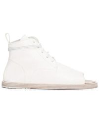 Marsèll Sandello Peep-toe Lace-up Shoes - White