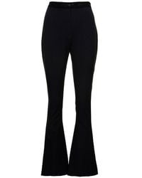 Versace - High-waist Flared Trousers - Lyst
