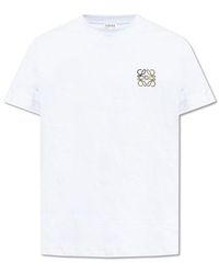 Loewe - Cotton T-shirt With Logo, - Lyst