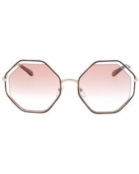 Chloé - Poppy Octagonal Frame Sunglasses - Lyst