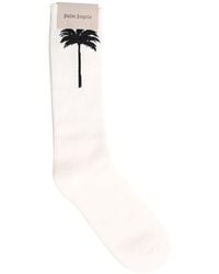 Palm Angels - Cotton Socks With Logo - Lyst