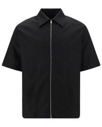 Givenchy - Zip-up Short Sleeved Shirt - Lyst