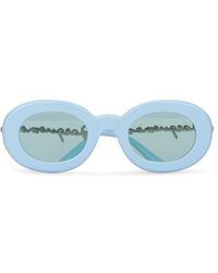 Jacquemus Oval Framed Sunglasses - Blue