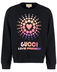 Gucci - Printed Cotton Sweatshirt - Lyst