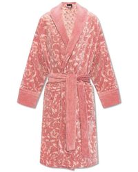 Versace - Barocco Patterned Belted Bathrobe - Lyst