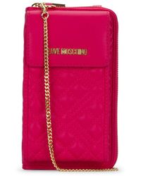 Love Moschino - Logo Plaque Chained Wallet - Lyst
