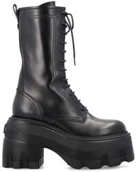 Casadei - Chunky Sole Lace-Up Boots - Lyst