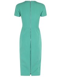 Victoria Beckham Fitted T-shirt Dress in Pink | Lyst