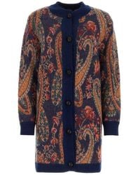 Etro - All-over Floral Printed Buttoned Cardigan - Lyst